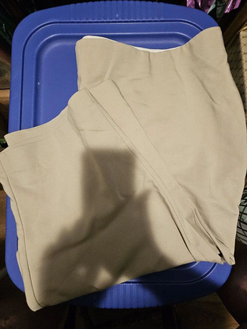 2 Pair Lane Bryant Black & Tan Women's capri  Pants - Stretch Cotton Blend Sz.24